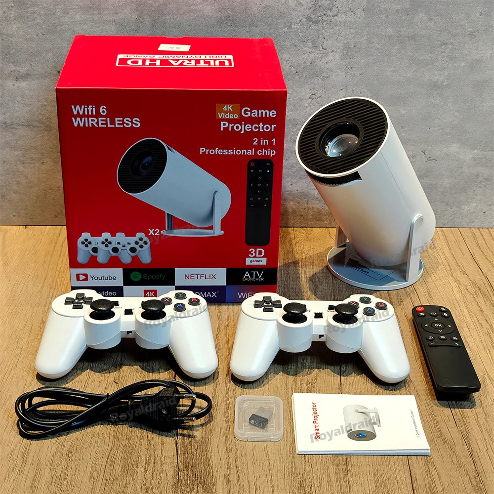 P90 MAX Vidéo projecteur gaming 4K + 19000 jeux
