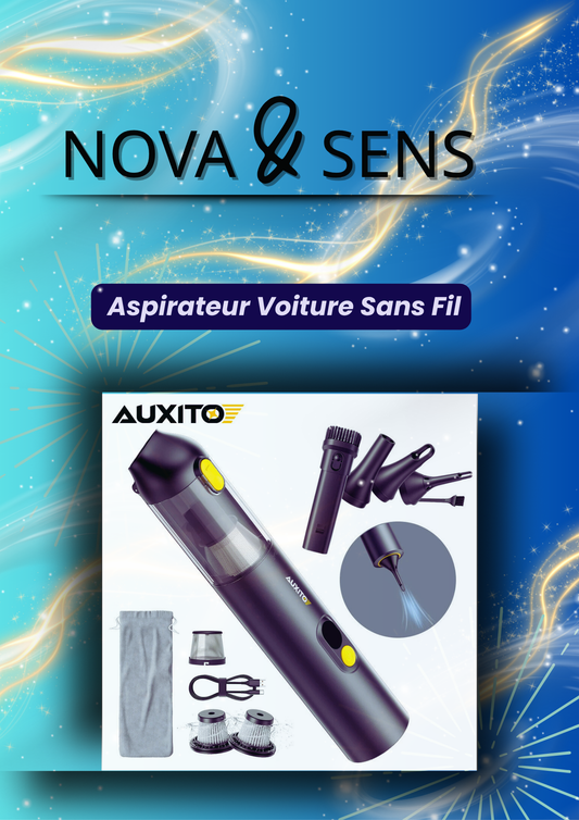 AUXITO™ – Aspirateur Voiture Sans Fil