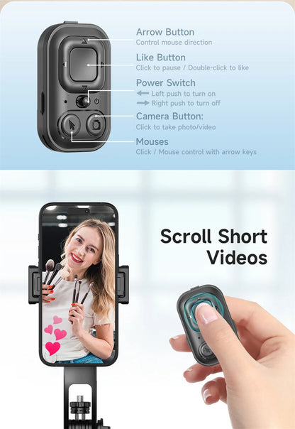 Trépied Selfie Intelligent 5-en-1 avec Suivi Automatique