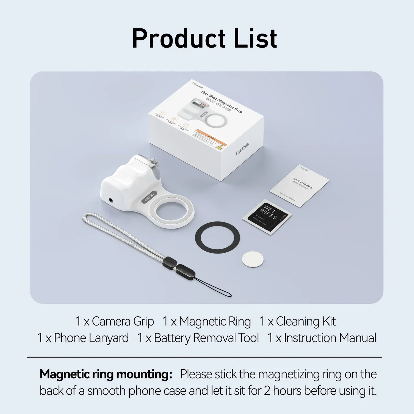 Poignée magnétique Bluetooth pour iPhone photo & vidéo