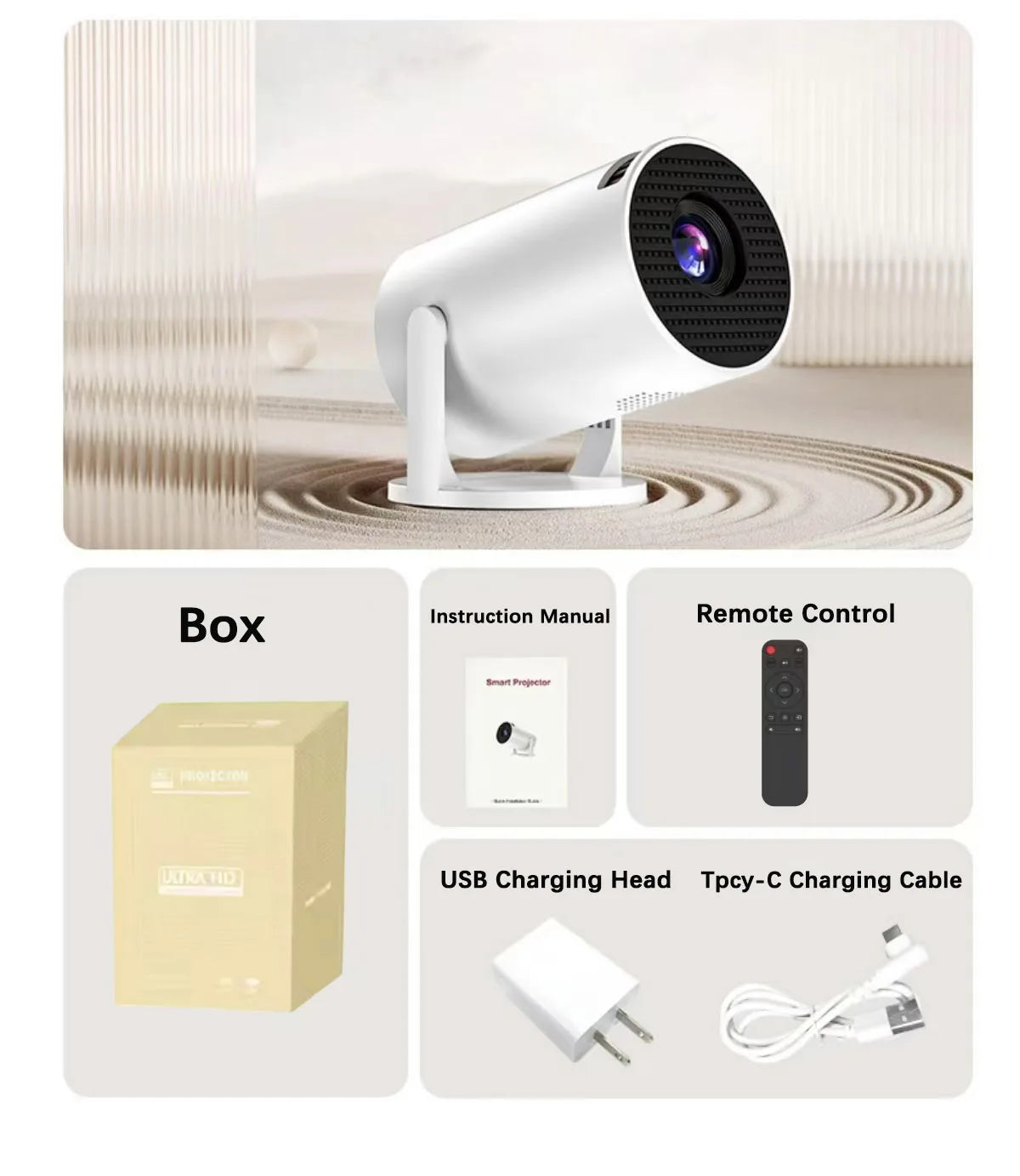 Projecteur Portable HY300 – 1080P HD