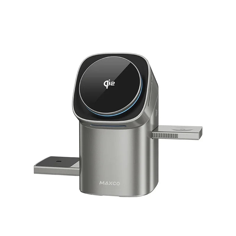 Chargeur Sans Fil 3-en-1 Rotation Auto Touch