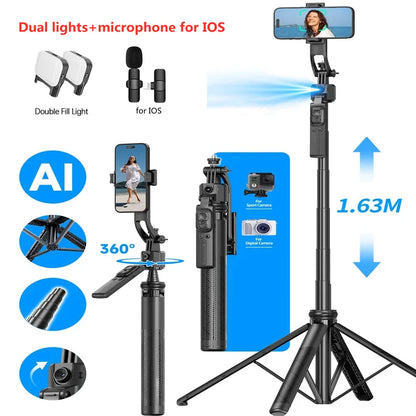 Trépied Selfie Intelligent 5-en-1 avec Suivi Automatique