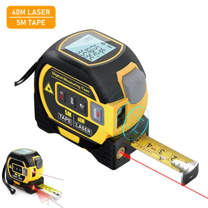 Mètre Laser 3-en-1 Professionnel
