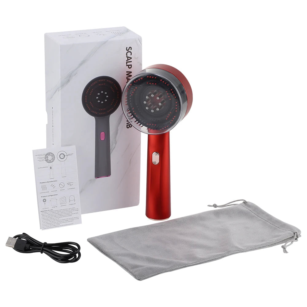 Brosse de Massage Vibrante Électrique