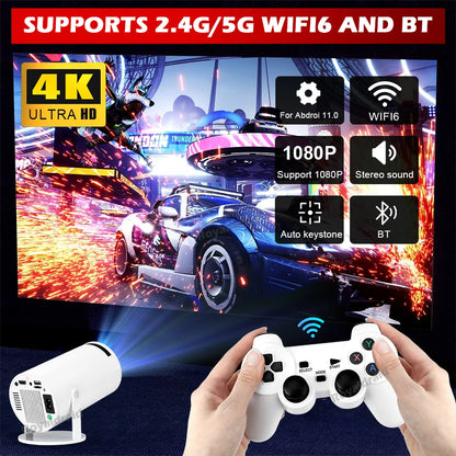 P90 MAX Vidéo projecteur gaming 4K + 19000 jeux