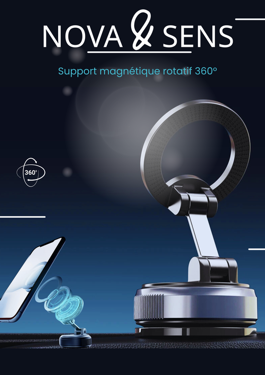 Support magnétique rotatif 360°