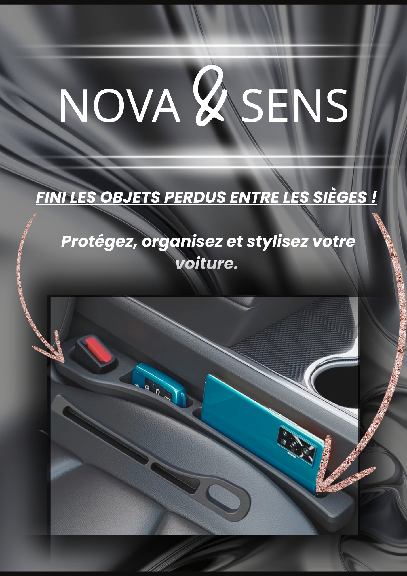 Bande Anti-Poussière Universelle pour Siège Auto