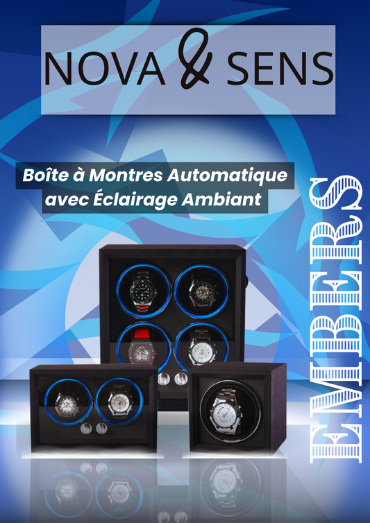 Boîte à Montres Automatique avec Éclairage Ambiant