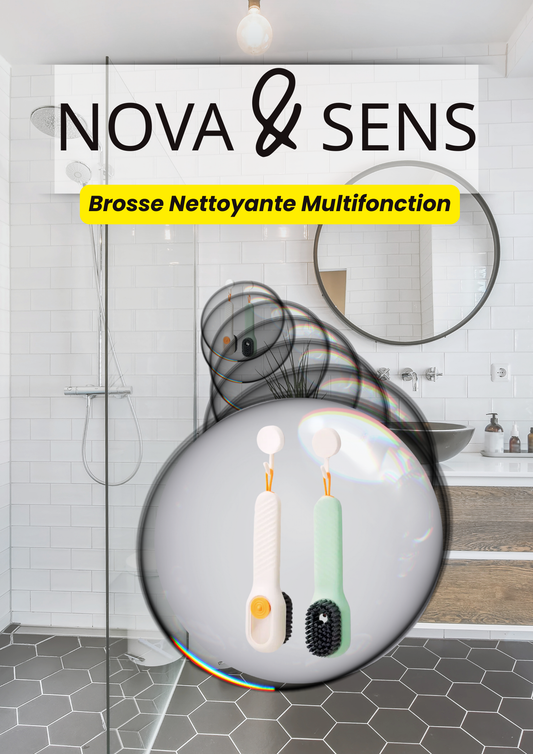 Brosse Nettoyante Multifonction Réservoir de Liquide Intégré