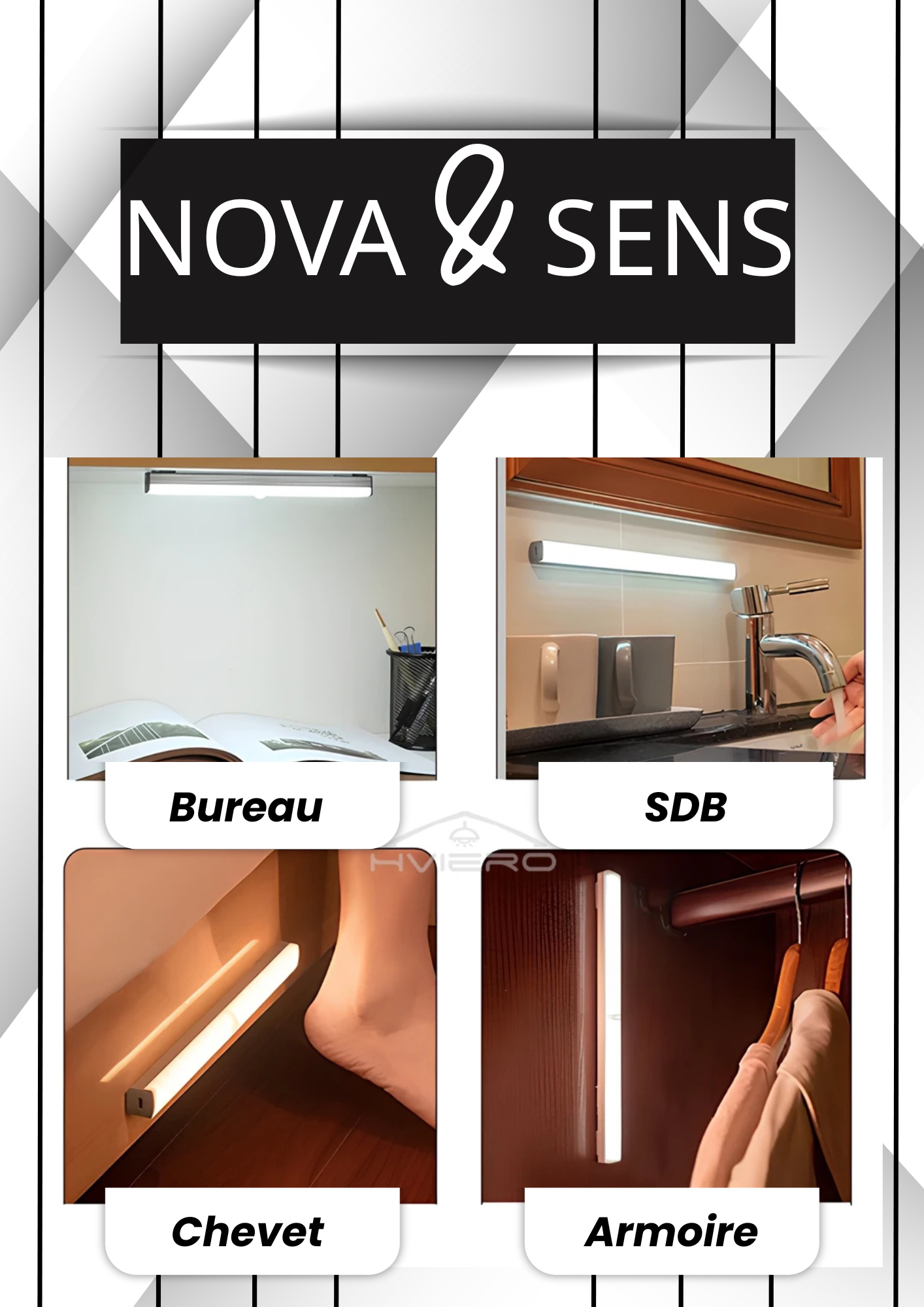 Lampe LED Sans Fil à Détection de Mouvement