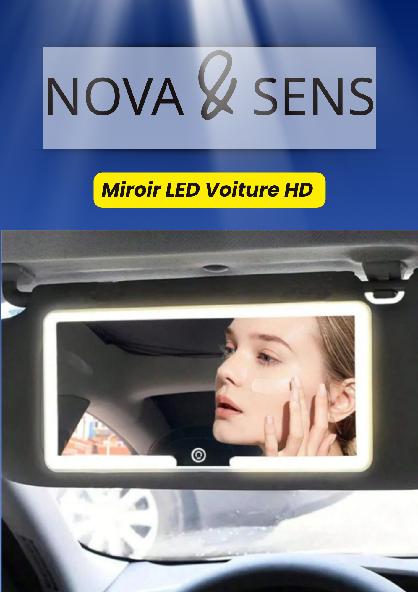 Miroir LED Voiture HD