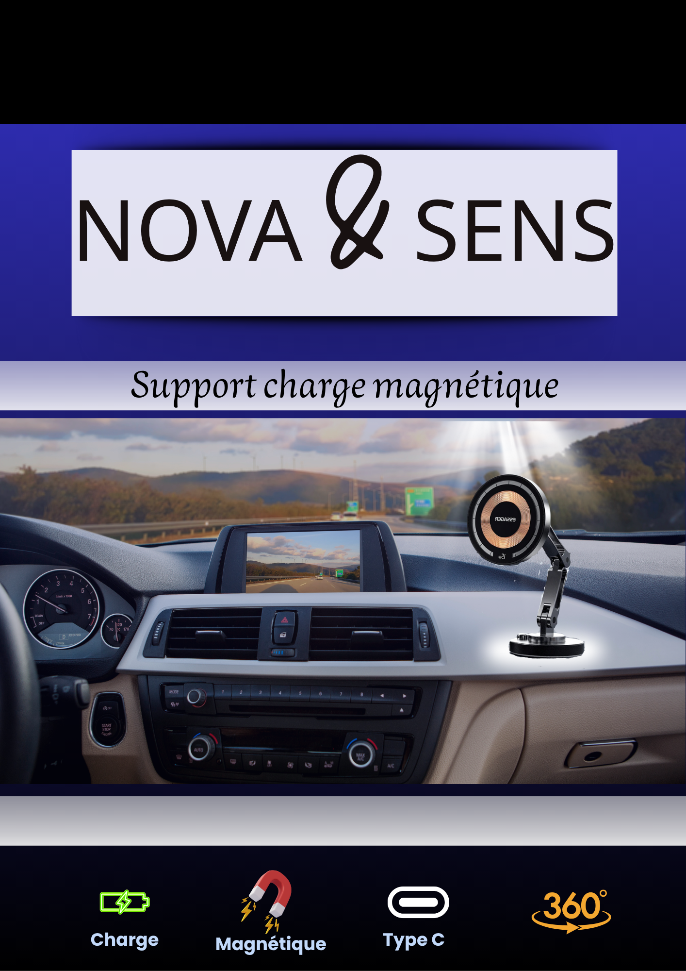 Support Magnétique Charge